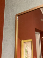 Интерьерное декоративное зеркало большое прямоугольное в раме на стену в спальню, TODA ALMA 160х50 см. Золото #134, Татьяна М.