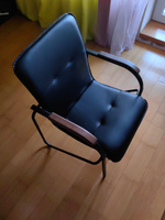 BELS Офисный стул Samba (Самба) black V14 2.031* Samba (Самба) black V14 2.031*, Металл, Искусственная кожа, черный #3, Алексей Г.