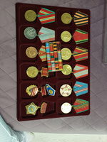 Планшет для хранения орденов, футляр для наград, органайзер под знаки отличия, рамка для медалей на 12 ячеек #5, Анна К.