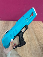 Водный бластер Акула Пистолет детский Игрушечное водное оружие, 37 см, синий #1, Виктория В.