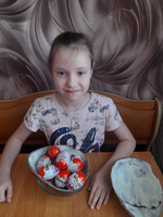 Большое шоколадное яйцо "Киндер Сюрприз" высотой 20 см с набором сладостей для девочки #7, Ольга С.
