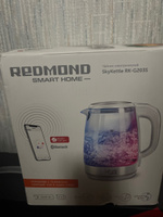 Умный чайник с подсветкой REDMOND SkyKettle G203S, электрический, стеклянный, с автоподогревом, режим ночник, 2 л., 2200 Вт #7, Александр Ш.