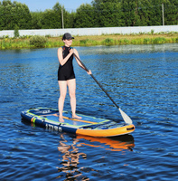 Надувная серфинг доска SUP board TOURUS 11.6 TS-AB01 (350х91х15 см) с рюкзаком, веслом, насосом и страховочным лишемSUP-доскаSUP-доска #37, Ольга 