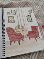 Раскраска скетчбук OUTLINES Interior Designer Vol. 2 Дизайн интерьера 2 (244ID2) #9, Елена В.