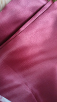 Отрез ткани для шитья Атлас (бордовый) 1,5 х 1,0 м. #95, Любовь Б.