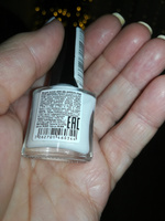 Лак для ногтей kiki Gel Effect тон 34 белый, с гелевым эффектом без уф-лампы, цветной глянцевый маникюр и педикюр, кики, 6 мл #124, Юлия Л.