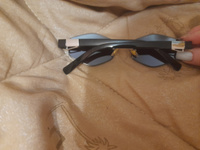 Солнцезащитные очки ромб узкие фиолетово-черные в металлической оправе #14, Эльмира З.