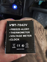 Автомобильные часы VST-7042V / температура - внутри и снаружи/ будильник / вольтметр / LED-подсветка #78, Антон Т.