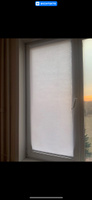 Рулонные шторы ЭКОНОМ для балкона ширина 57 см х 150 см цвет белый ландыш #59, Лилия В.