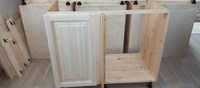 Кухонный модуль напольный угловой 100х56х82см деревянный без покраски #8, Ахмет