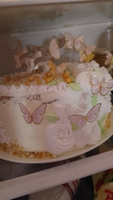 Набор для украшения торта "Бабочки" 10 шт., цвет розовый #3, Ольга З.