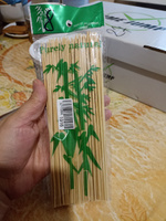 Бамбуковые шпажки 100 шт для канапе 20 см шампура #1, Нина Н.