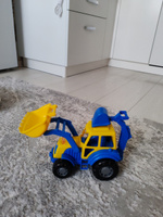 Синий трактор с ковшом машинка строительная детская #17, Евгения Б.