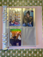Биндер (альбом) для k-pop карточек А5, нежно-розовые ромбики #1, Наталья С.