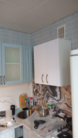 Кухонный шкаф навесной 60x68x28.6 см МДФ цвет белый фрезеровка #2, Николай В.