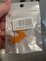 Серьги мармеладные желейные мишки Гамми Тедди Gummy Bear/ серьги женские, детские, для девочек #17, Елена Д.