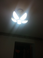 Люстра потолочная Lushere светодиодная подвесная на кухню в спальню 50w / Лампа светодиодная LED / Cветильник потолочный #6, 在 維.