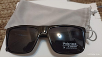 Очки солнцезащитные мужские, антибликовые uv400, солнечные очки для мужчин, черные с поляризацией. #19, Олег М.