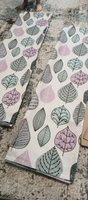 Комплект сиренево-серых штор с листьями decoracion 33021506 (145х275х2шт) #3, Наталья А.
