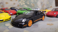 Машинка WELLY PORSCHE 911 GT3 RS Черный / модель машины 1:38 с пружинным механизмом #39, Виктор С.