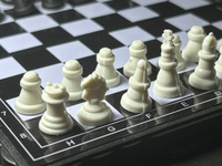 Шахматы магнитные пластиковые дорожные 13*13см / настольная игра классическая #6, Алена Ф.