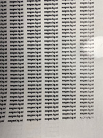 Прозрачная самоклеящаяся бумага (пленка BOPP) для лазерной печати А4, 10 листов #54, Марина Ш.