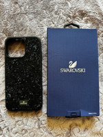 Чехол iPhone 15 Pro Max Swarovski / Чехол сваровски для айфона 15 Про Макс / Черный #33, Маргарита Т.