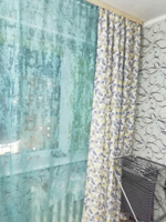 Тюль мрамор для спальни , детской , гостиной на шторной ленте #16, Лада Д.