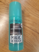 L'Oreal Paris Тонирующий спрей Magic Retouch, темно-каштановый, для мгновенного закрашивания отросших корней волос, Лореаль #1, Майя К.