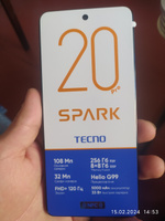 Tecno Смартфон Spark 20 Pro 8/256 Ростест (EAC) 8/256 ГБ, черный #40, Николай Н.