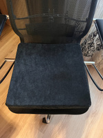 Сидушка для комфорта офис (черный), подушка на кресло офисное компьютерное игровое, накидка для стула, подушка под попу #6, Кирилл Ф.