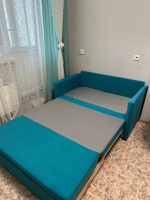 Диван-кровать, диван выкатной в спальню, на кухню и детскую Куба 14 (бирюзовый) #6, Ольга Г.