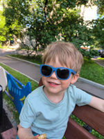 Детские солнцезащитные очки Babiators Eco Navigator Тихоокеанский синий, 3-5 лет, с мягким чехлом #8, Татьяна П.