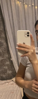 Чехол стеклянный для iPhone 11 с защитой для камеры, белый глянцевый #176, Маргарита Г.