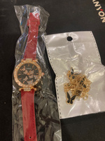 Часы наручные женские с браслетом, цепочкой с кулоном, серьгами и кольцом #4, Артур Ф.