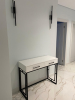 BORZO Консоль Туалетный столик Консоль в прихожую лофт, 100х40х80 см #8, Елена С.