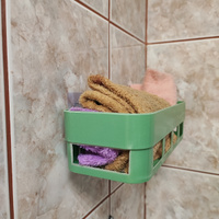 Полка для ванной комнаты Litzen Shelf-2, салатовый, на кухню,крепление без сверления. #41, Анжелика Д.