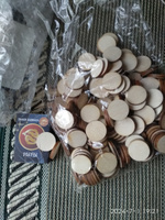 Заготовки для поделок конфетти деревянные для рукоделия 2 см 150 шт #2, В