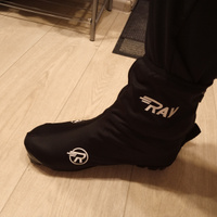 Чехлы на лыжные ботинки BootCover RAY черный, лого белый, черная молния (44-47 размер) #60, Пурзиков Антон Павлович