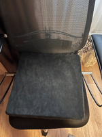 Сидушка для комфорта офис (черный), подушка на кресло офисное компьютерное игровое, накидка для стула, подушка под попу #5, Кирилл Ф.