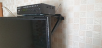 Полка на телевизор для приставки под роутер регулируемая универсальная пластиковая узкая черная подставка, размер MAX 22.5х12х3.5 см #4, Елена С.
