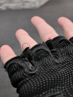 Тактические перчатки спортивные без пальцев черные XL для занятий на тренажерах для тяжелой и легкой атлетики, для турника и брусьев, качалки, воркаута, для фитнеса, для велоспорта и активного отдыха #66, Кирилл М.
