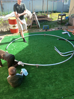 Батут с защитной сеткой Jump Trampoline inside Orange 8ft, 244 см, для дачи, для детей, для взрослых #5, Ксения К.