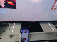 Подставка под монитор для компьютера и ноутбука с RGB подсветкой, полка-органайзер с USB #29, Александр