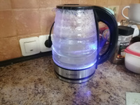 Чайник электрический LUMME LU-4101 стеклянный 2л, светлая яшма #86, Денис К.