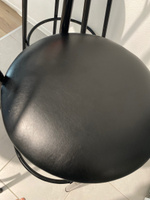 сиденье ,круглое для стула,табурета,экокожа,38x38x4 см,цвет черный #3, Валерия М.