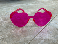 Очки имиджевые солнцезащитные розовые сердечки набор 3 шт. FamilyRoom #4, Анастасия К.