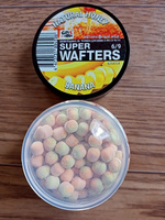 Вафтерсы GBS SUPER WAFTERS Natural Honey - Banana 6/9мм / Бойлы нейтральной плавучести Мед - Банан #10, Андрей В.