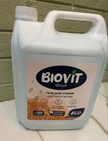 Гель для стирки цветного белья BIOVIT, жидкий концентрат на 200 стирок, 5 литров #47, Кристина П.