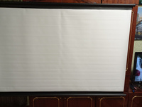 Экран для проектора Лама Блэк 160x100 см, формат 16:10, настенно-потолочный, ручной, цвет белый, 74 дюймов #37, Елена Р.